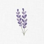 Lavender Flower Embroidery Design - 5 Sizes