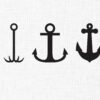 Anchor Bundle Embroidery Design - 5 Sizes