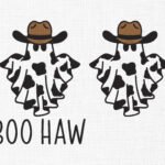 Boo Haw Embroidery Design - 5 Sizes
