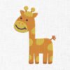 Cute Giraffe Embroidery Design - 5 Sizes