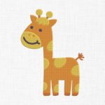 Cute Giraffe Embroidery Design - 5 Sizes