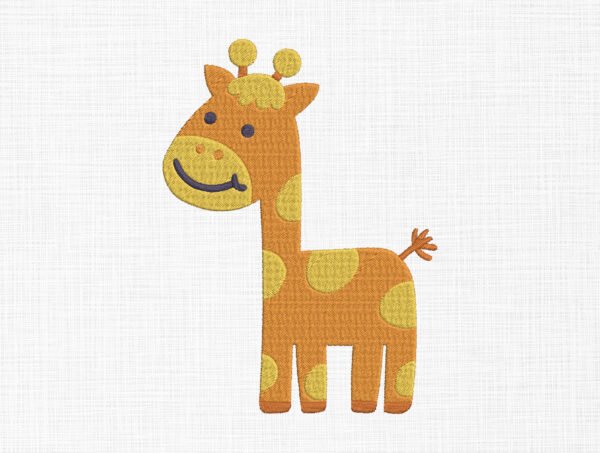 Cute Giraffe Embroidery Design - 5 Sizes
