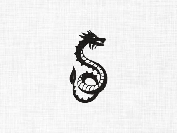 Dragon Embroidery Design - 5 Sizes