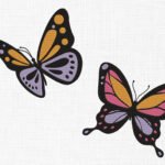 Butterfly Bundle Embroidery Design - 5 Sizes