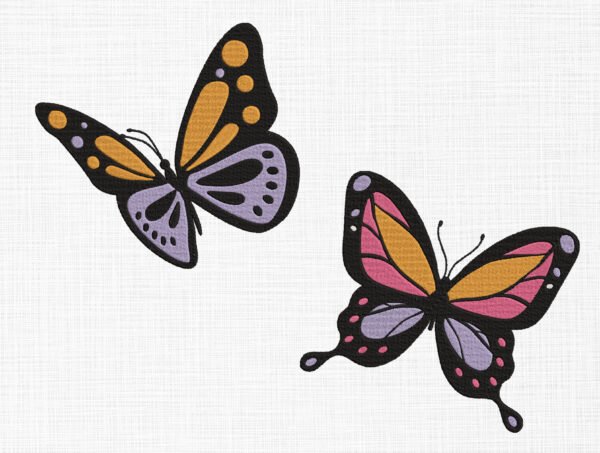 Butterfly Bundle Embroidery Design - 5 Sizes