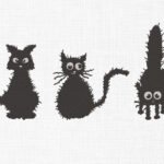 Black Cats Bundle Embroidery Design - 5 Sizes