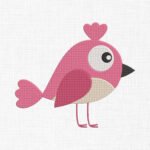 Baby bird Embroidery Design - 6 Sizes