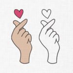 Peace Sign Embroidery Design - 6 Sizes