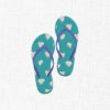 Slippers Embroidery Design - 5 Sizes