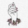 Floral Hand Embroidery Design - 5 Sizes