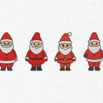Santa Claus Bundle Embroidery Design - 5 Sizes