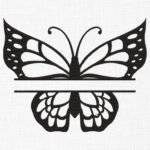 Butterfly Monogram Embroidery Design - 5 Sizes