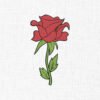 Rose Flower Embroidery Design - 5 Sizes