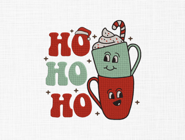 Ho ho ho Embroidery Design - 5 Sizes