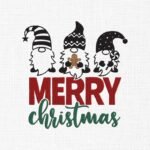 Merry Christmas Gnome Embroidery Design - 5 Sizes