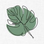 Monstera leaf Embroidery Design - 6 sizes