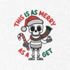 Christmas Skeleton Embroidery Design - 5 Sizes