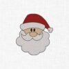 Santa Claus Head Embroidery Design - 5 Sizes