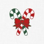 Christmas Candy Canes Embroidery design - 5 Sizes
