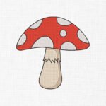 Mushrooms Embroidery Design -6 Sizes