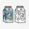 Milk Pack Bundle Embroidery Design - 5 Sizes