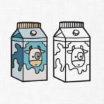 Milk Pack Bundle Embroidery Design - 5 Sizes