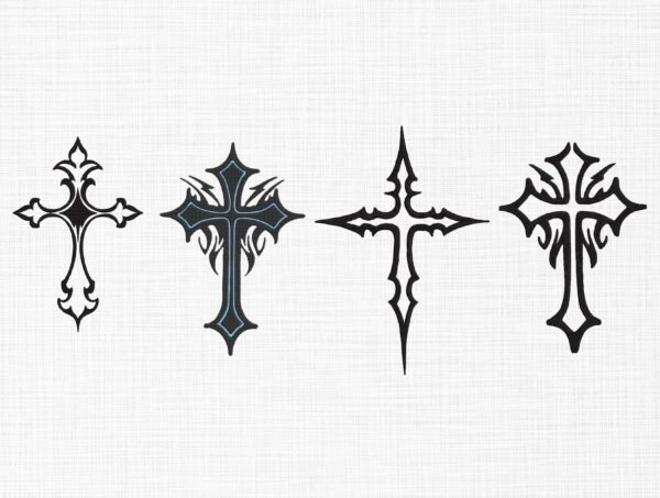 Holy Crosses Embroidery Design - 5 Sizes