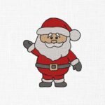 Santa Claus Embroidery Design - 5 Sizes