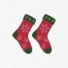 Christmas Socks Embroidery Design - 5 Sizes