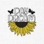 Dream Day Sunflower Embroidery Design - 5 Sizes