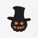 Halloween Pumpkin Embroidery Design - 5 Sizes