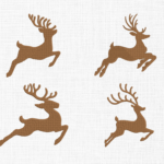 Christmas Deer Embroidery Design - 5 Sizes