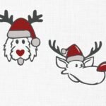 Christmas Dogs Bundle Embroidery Design - 5 Sizes