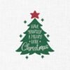 Merry Christmas Tree Embroidery Design - 5 Sizes