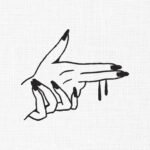 Girls Hands Pointing Embroidery Design - 5 Sizes