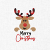 Merry Christmas Embroidery Design - 5 Sizes