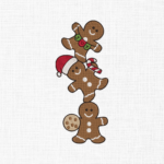 Christmas Gingerbread Embroidery Design - 5 Sizes