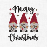 Christmas Gnomes Embroidery Design - 5 Sizes