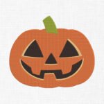 Halloween Pumpkin Embroidery Design - 5 Sizes
