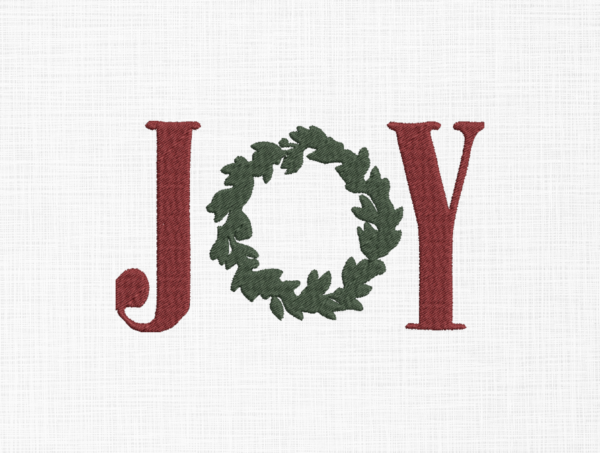Christmas Joy Embroidery Design - 5 Sizes