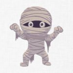 Mummy Embroidery Design - 5 Sizes