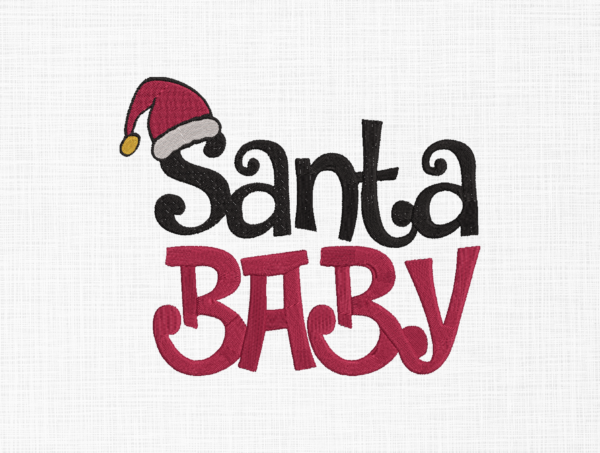 Santa Baby Embroidery Design - 5 Sizes