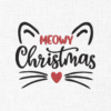 Meow Christmas Embroidery Design - 5 Sizes
