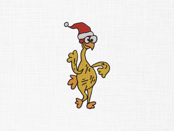 Silly Christmas Goose Embroidery Design - 5 Sizes