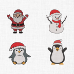 Christmas Bundle Embroidery Design - 5 Sizes