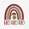 Ho ho ho Rainbow Embroidery Design - 5 Sizes