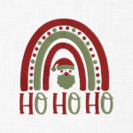 Ho ho ho Rainbow Embroidery Design - 5 Sizes