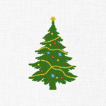 Christmas Tree Embroidery Design - 5 Sizes