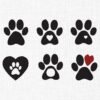Animal Paw Bundle Embroidery Design - 6 Sizes