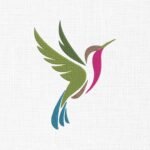 Hamming Bird Embroidery Design - 5 Sizes